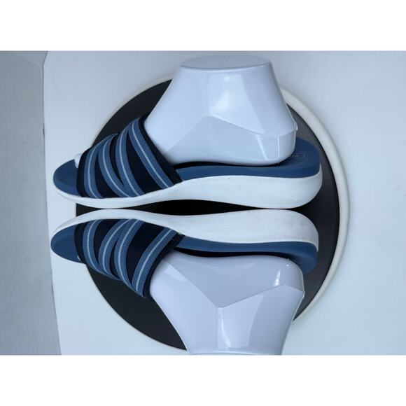 Easy Spirit Women's Size 9 Blue Wisher 2 Strappy Slide Slip On Comfort Sandals - Picture 9 of 14